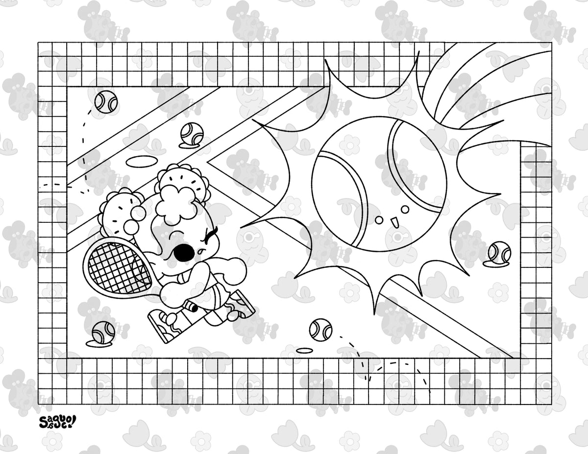 Sporty Girls | Playful Fitness Digital Coloring Pages
