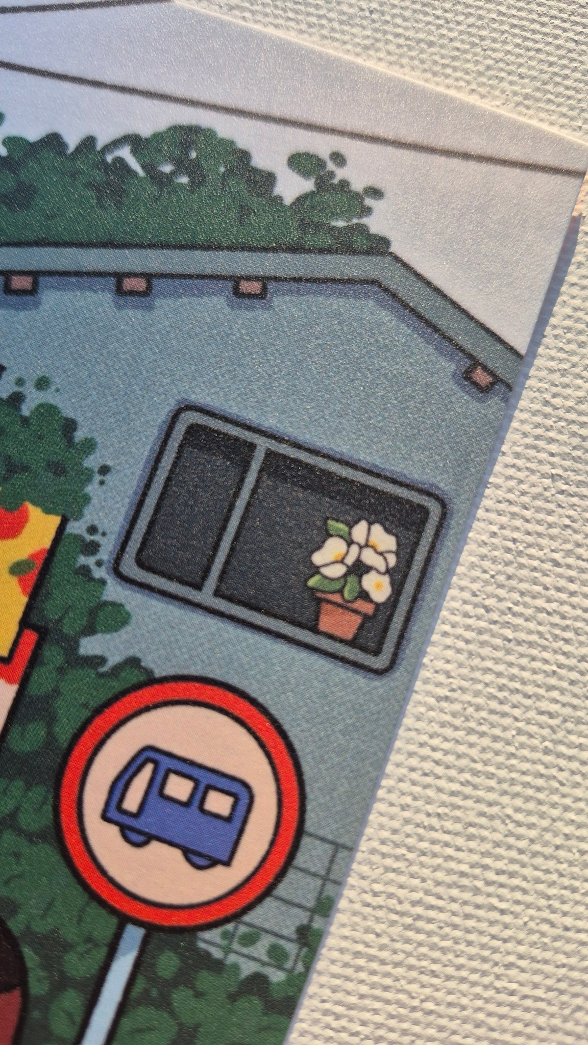 Bus Stop in Kyoto | Cute Slice of Life Postcard Illustration
