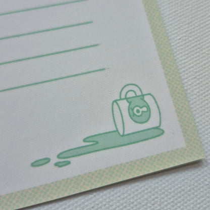 Keeping It Together| Cute Kawaii-Inspired Office Premium Postcard Illustration