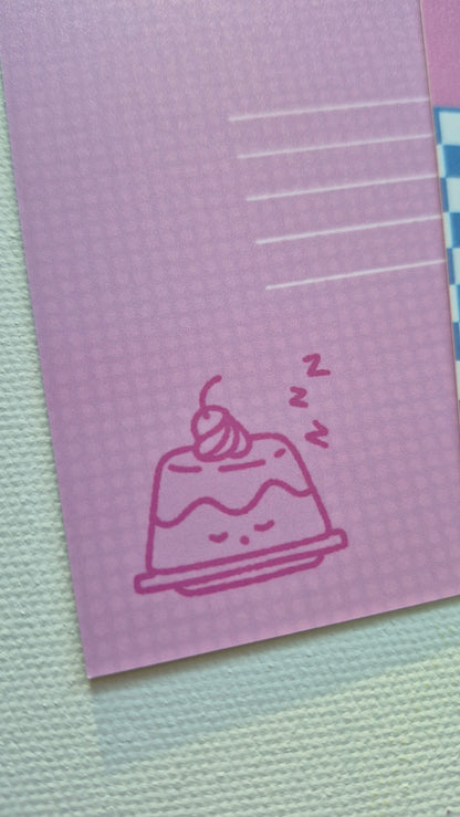 Lunch Raid | Cute Kawaii-Style Playful Food Premium Postcard Illustration