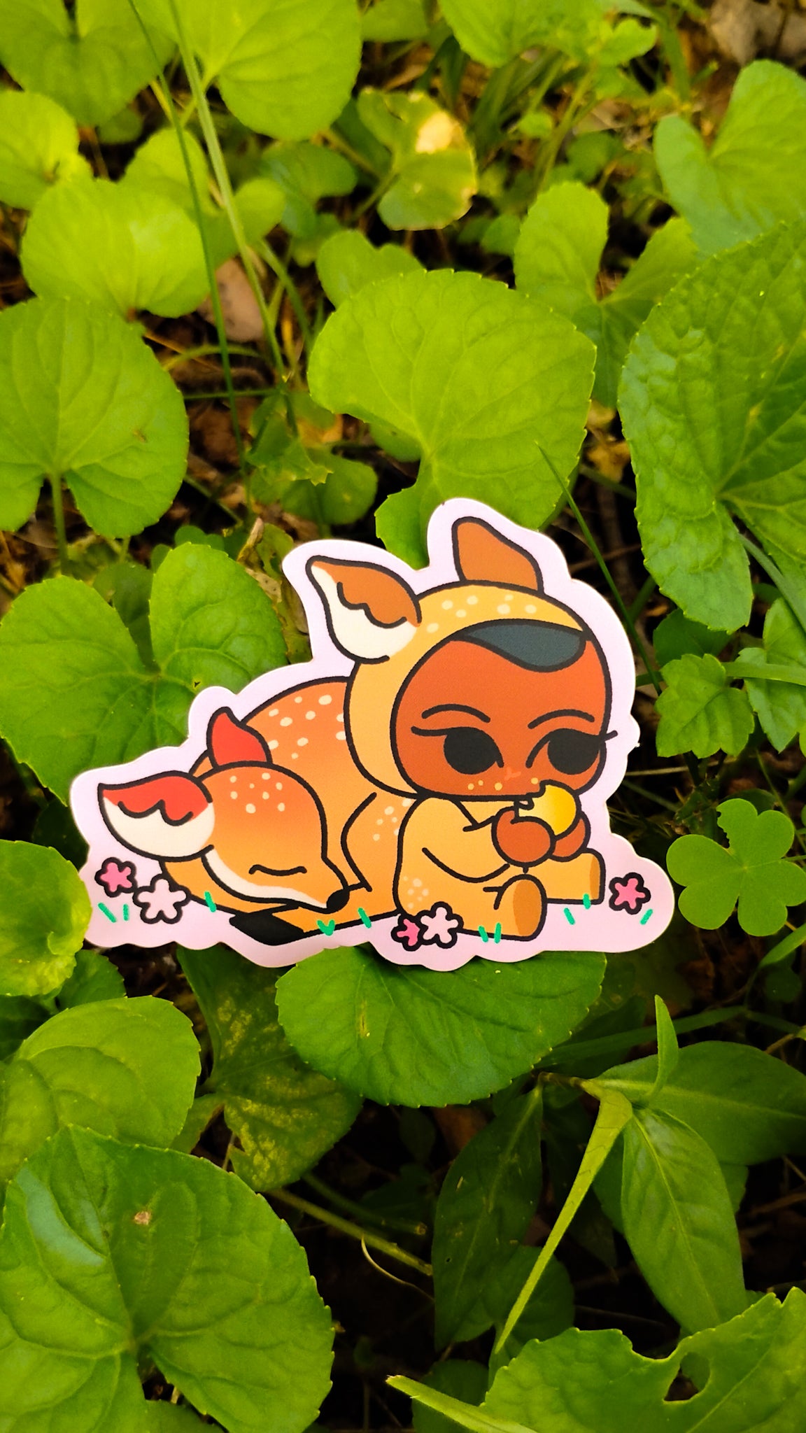 Friends From Nara Matte Die-Cut Sticker | Cute Kawaii Slice of Life Animal Friends