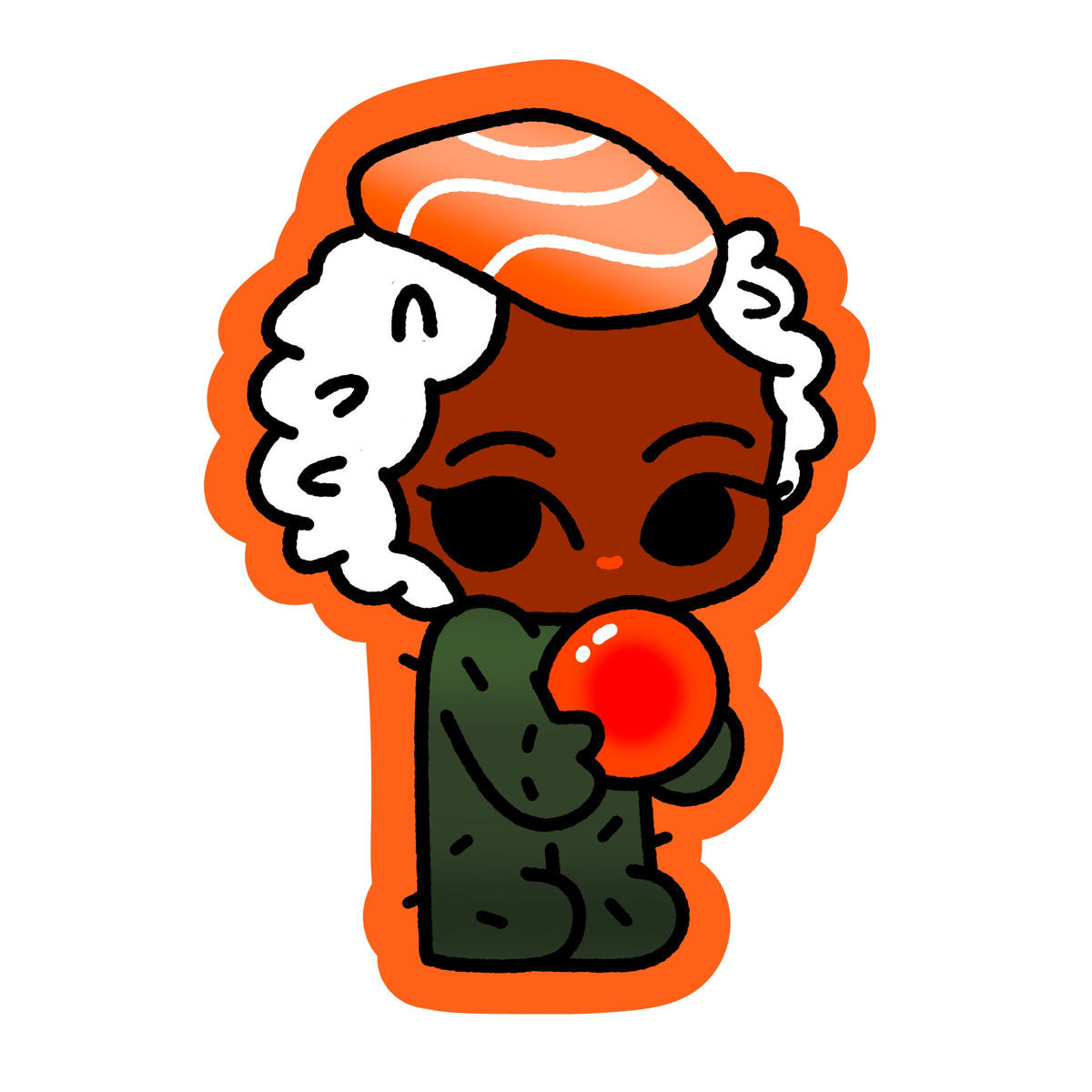 Nigiri & Roe Cute Sushi Matte Die-Cut Stickers