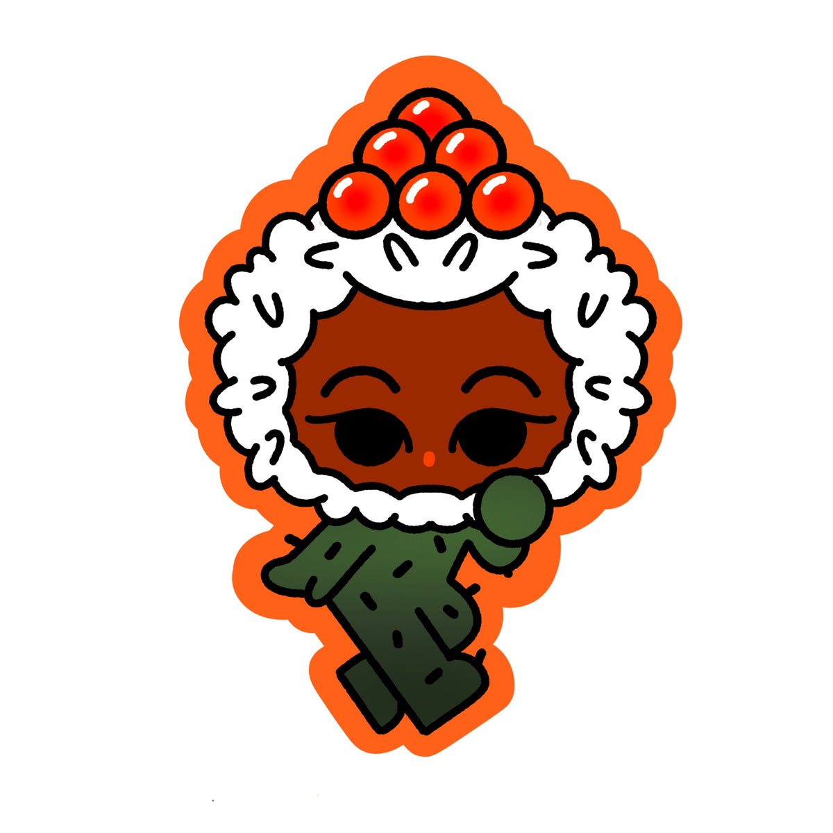 Nigiri & Roe Cute Sushi Matte Die-Cut Stickers