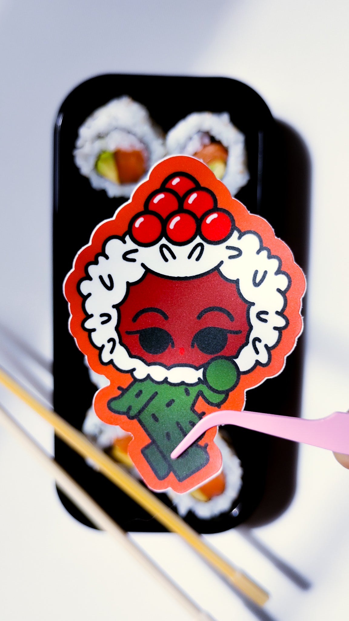 Nigiri & Roe Cute Sushi Matte Die-Cut Stickers